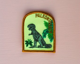 Vintage Paleontology T-Rex Dinosaur Patch