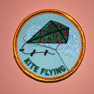 Kite Flying Kids Vintage Patch