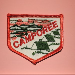 Camporee Tent Camping Camper Scout Vintage Patch