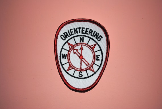 Orienteering Compass GPS Geocache Patch - image 1