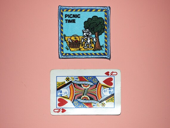 Picnic Time Cat Square Patch - image 3