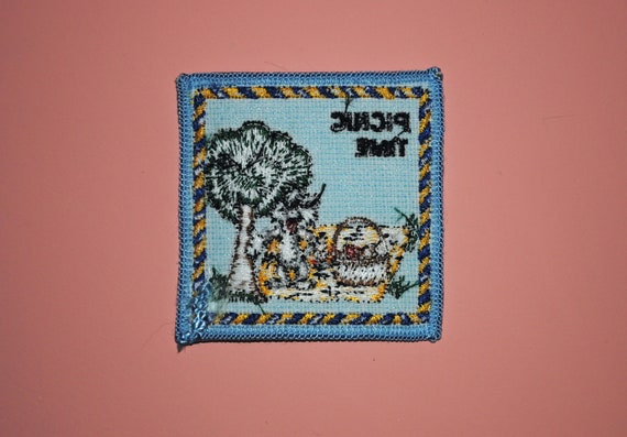 Picnic Time Cat Square Patch - image 2