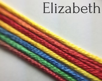 Hand dyed silk embroidery thread, 6-strand - Elizabeth