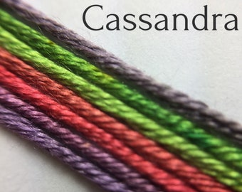 Hand dyed silk embroidery thread, 6-strand - Cassandra