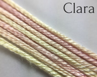 Hand dyed silk embroidery thread, 6-strand - Clara