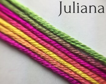 Hand dyed silk embroidery thread, 6-strand - Juliana