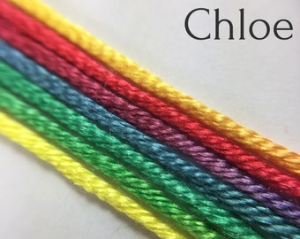 Hand dyed silk embroidery thread, 6-strand - Chloe