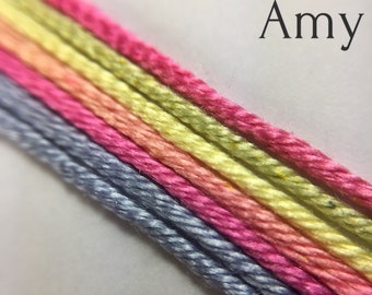 Hand dyed silk embroidery thread, 6-strand - Amy