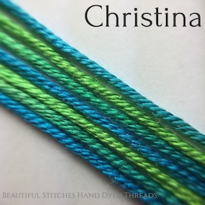 Mano tinto in filo da ricamo seta 6-strand - Christina