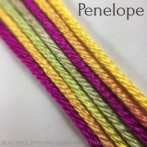 Hand dyed silk embroidery thread, 6-strand - Penelope
