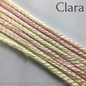 Handgefärbte Seide Stickgarn, 6-Strang - Clara