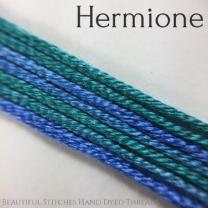 Handgefärbte Seide Stickgarn, 6-Strang - Hermine