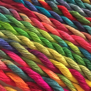 Discounted price for 10 or more skeins of hand dyed silk embroidery thread