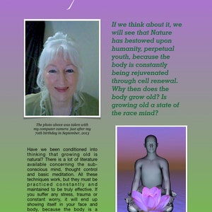 Spiritual eBook. DON'T GROW OLD. Nature has bestowed perpetual youth upon humanity. Discover it now for yourself. image 3