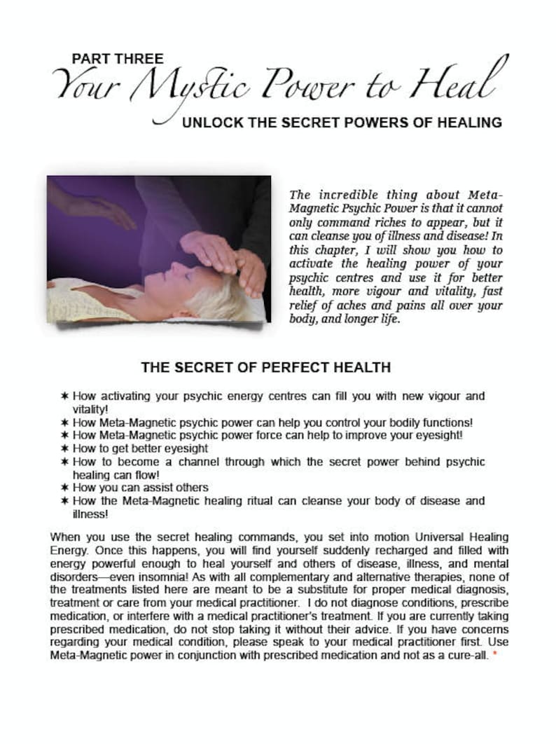 Metaphysical eBook. META-MAGNETIC POWER explains the hidden and latent potential of the mind and how to use it discerningly. image 6