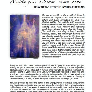 Metaphysical eBook. META-MAGNETIC POWER explains the hidden and latent potential of the mind and how to use it discerningly. image 4