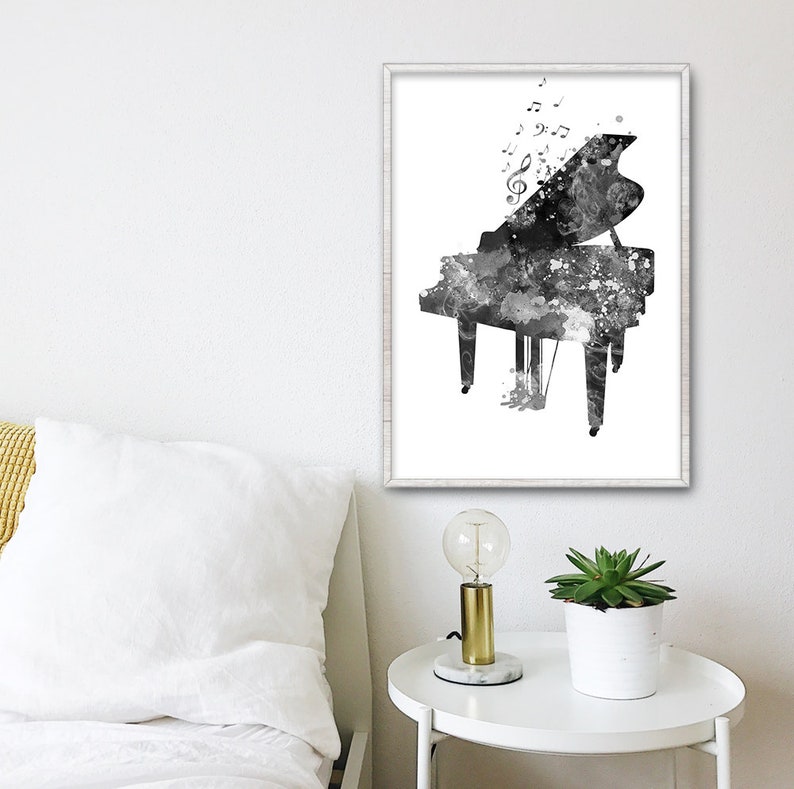 Piano Print Piano Printable Digital Download Music Wall Art | Etsy