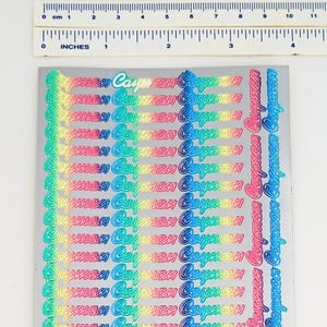 105 adesivi Cayman Rainbow, personalizzazione, souvenir, nomi di località