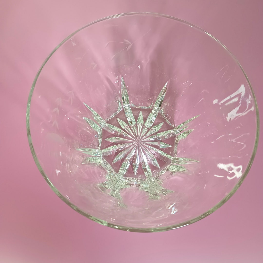 Rose Ann Hall Etched Glass Salad Bowl main image 1