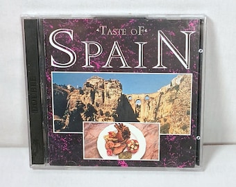 Muziek-cd Taste of Spain, boekje Spaanse geschiedenis en recepten, NIEUW