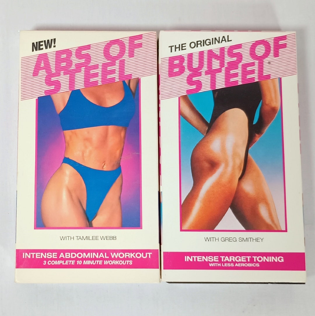 Buns of Steel Abs of Steel Exercise VHS 2 Videotapes Greg Smithey Tamilee Webb Etsy Canada