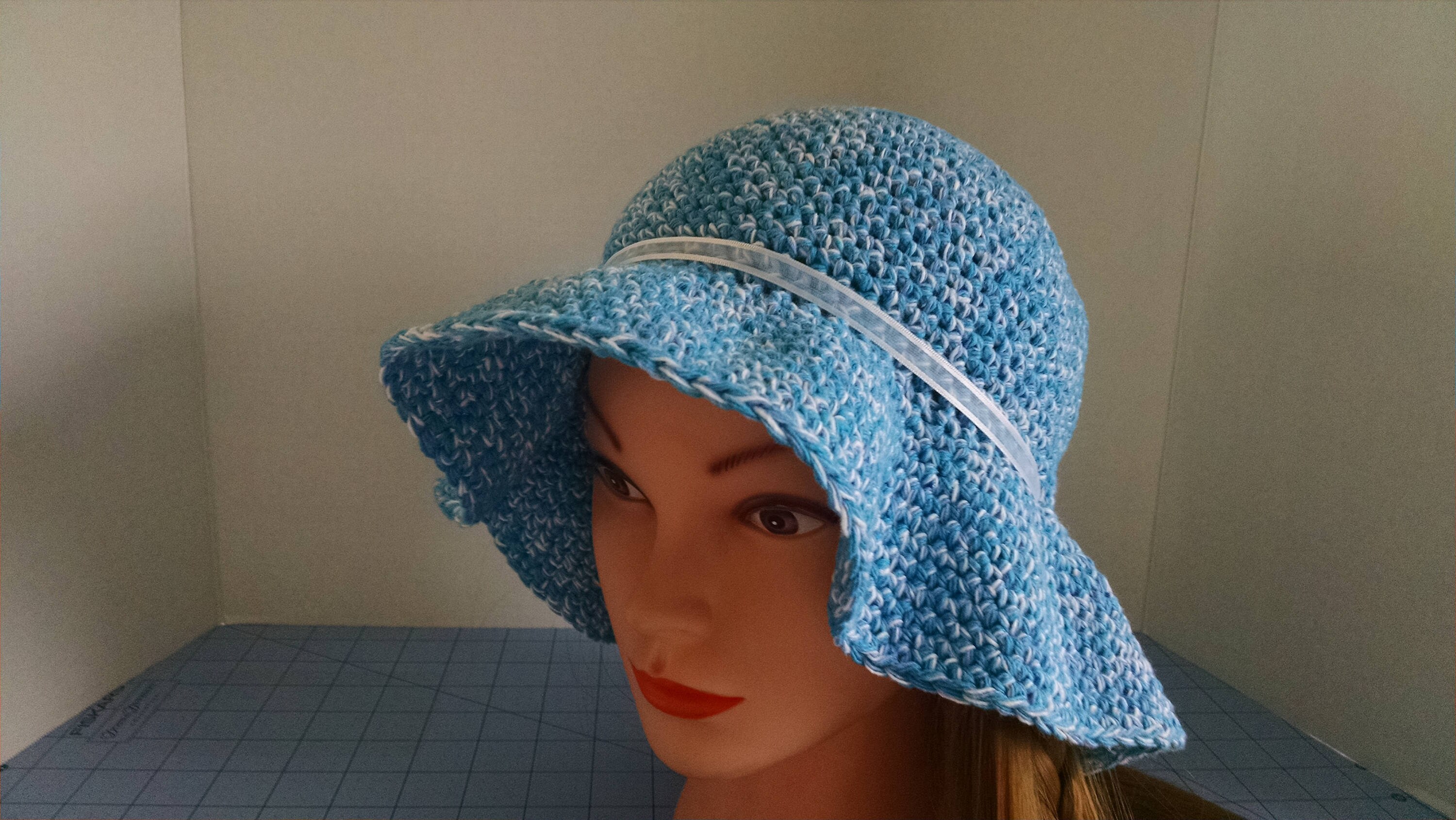 crochet beach hat