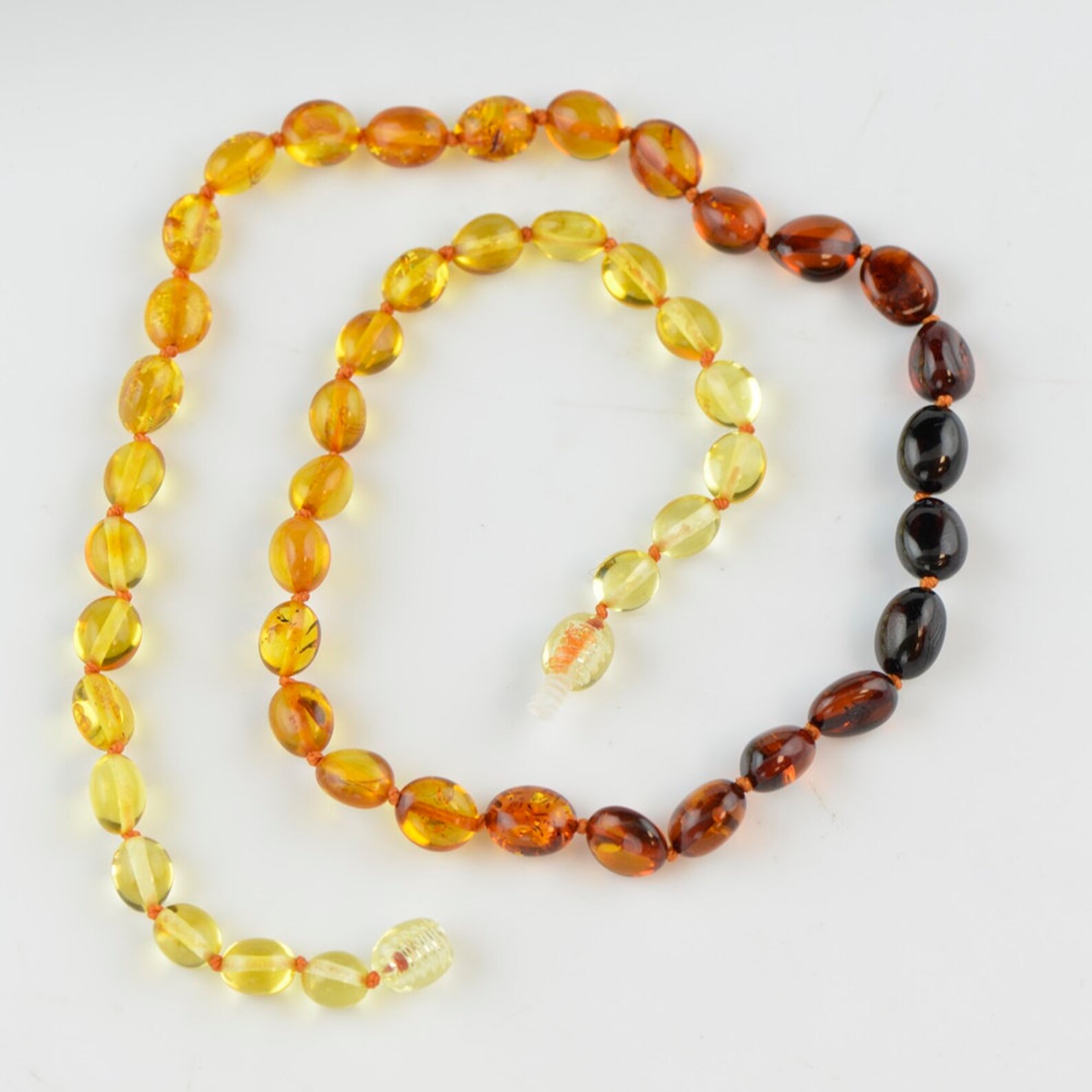 Rainbow amber necklace Rainbow necklace Multicolor amber Etsy