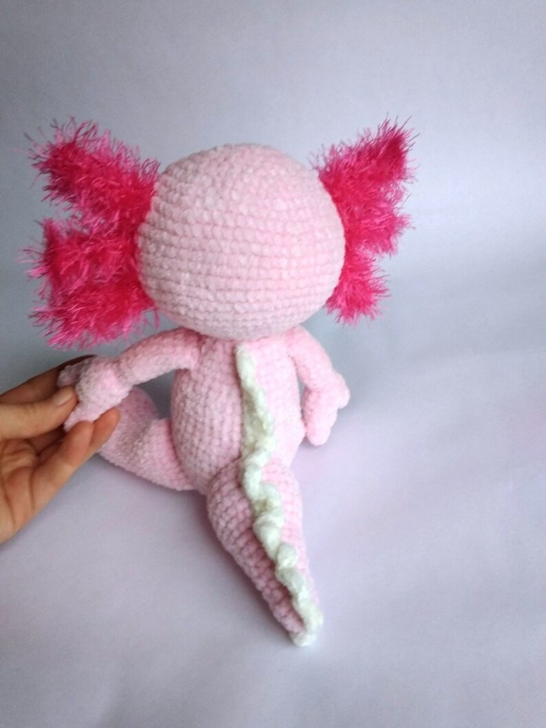 Cute axolotl Crochet pattern Crochet toy amigurumi