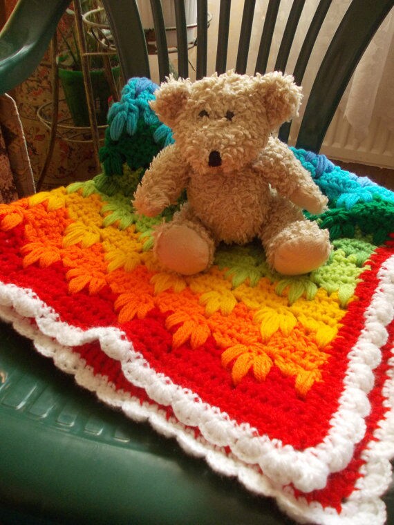 Crochet Pattern Baby Blanket Rainbow Pattern Rainbow Baby Gift Etsy