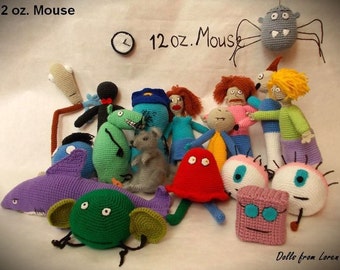 Fitzgerald Mouse 12 oz. Mouse Crochet Toy MADE TO ORDER