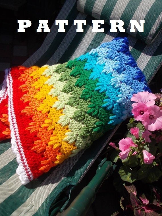 Crochet Pattern Baby Blanket Rainbow Pattern Rainbow Baby Gift Etsy