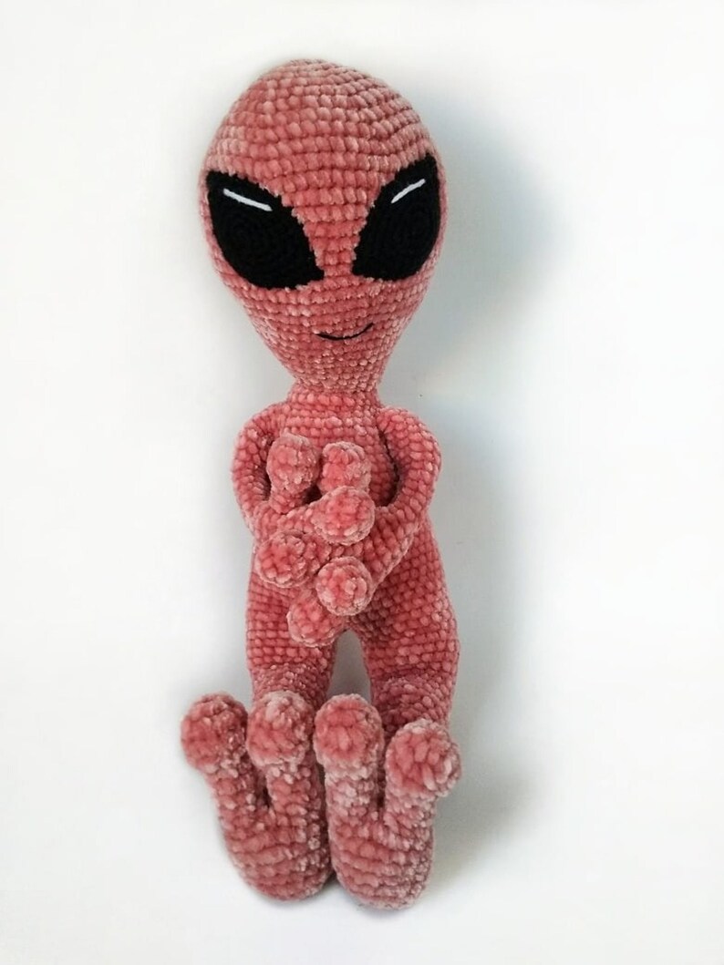 Cute alien plushie toy Space science toy Alien doll UFO decor Etsy