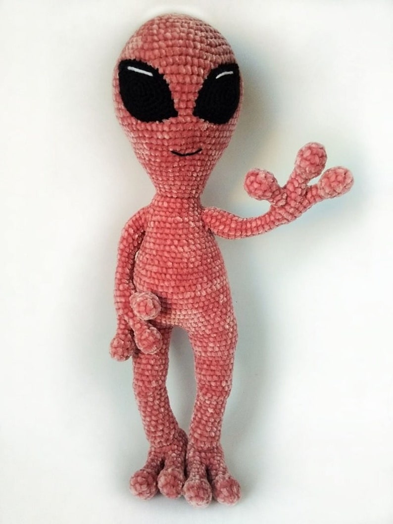 Cute alien plushie toy Space science toy Alien doll UFO decor Etsy