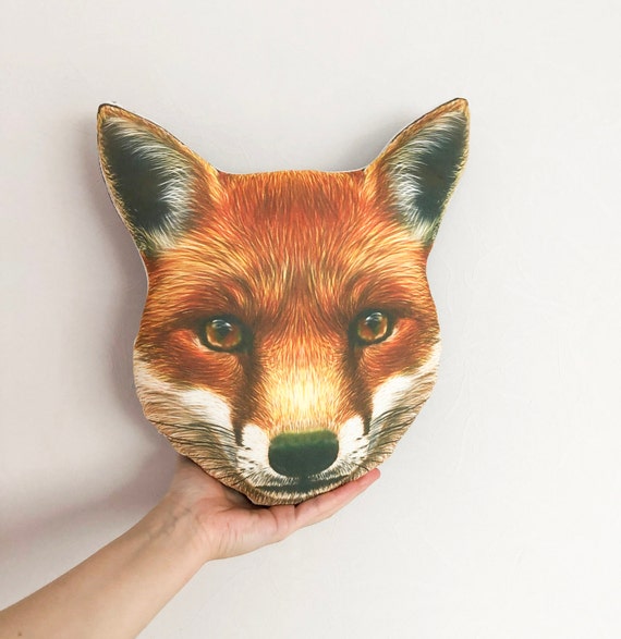 stuffed fox head
