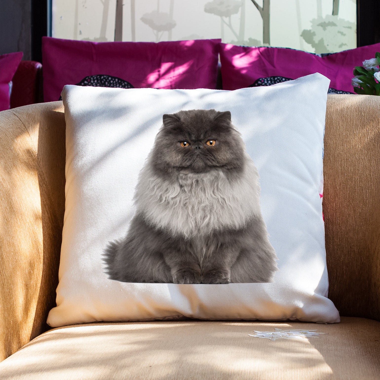 Cat pillow case animal pillow cover cat cushion cover Etsy