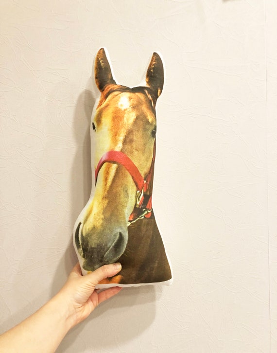 Custom photo pillow personalized horse throw cushion pony Etsy