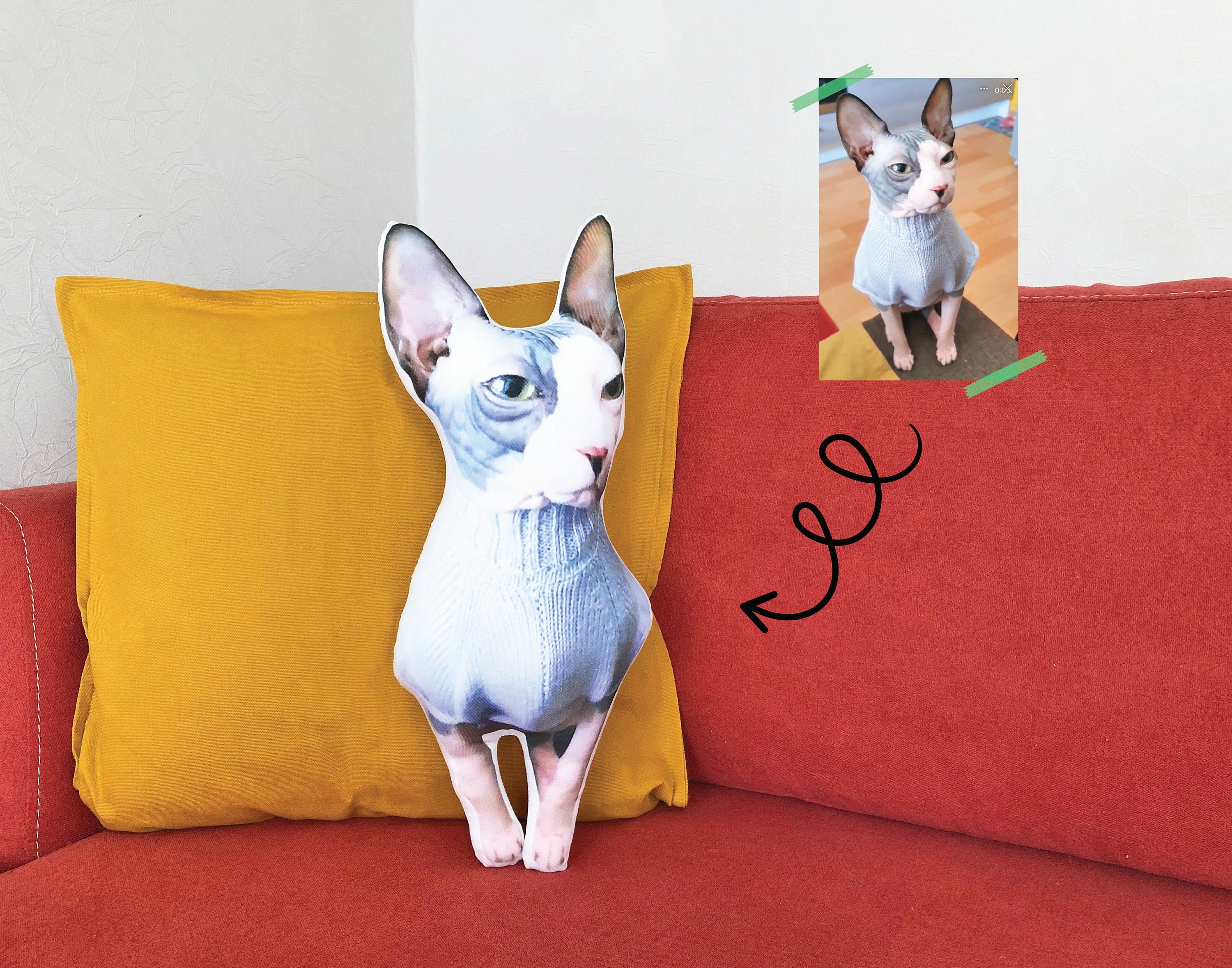 custom cat pillows