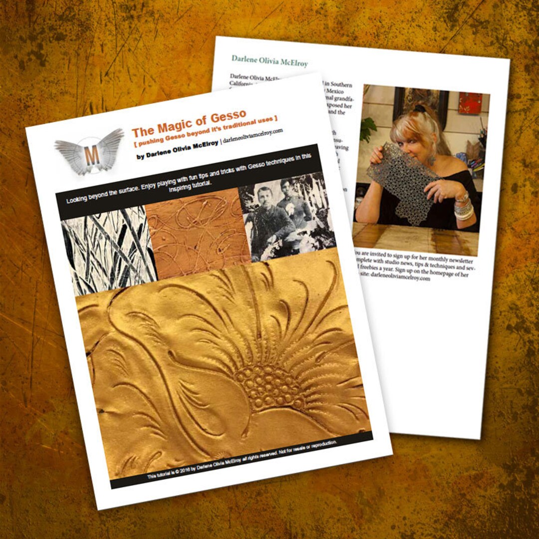 Magic of Gesso // Art Instruction // Step by Step Learning // Mixed ...
