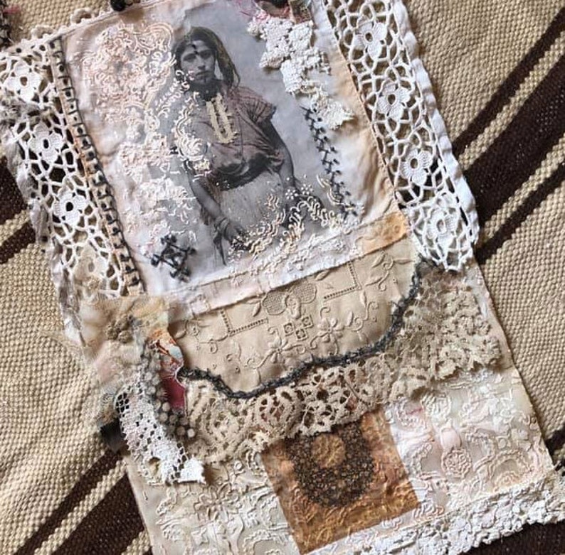 Textiles Add Adding Textiles & Trim to Your Art // Art Instruction // Step by Step ...