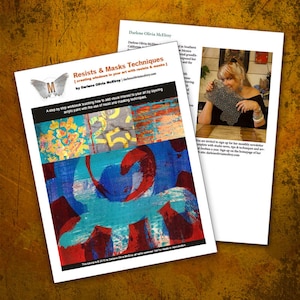 Mask & Resist Techniques // art instruction // step by step learning // mixed media art// art surface techniques // art teacher resource