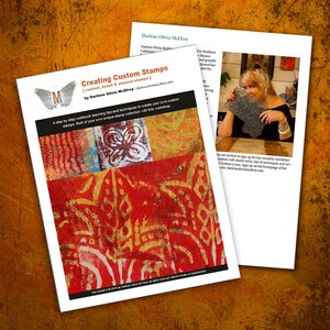 Creating Custom Stamps // art instruction // step by step learning // mixed media art// art surface techniques // art teacher resource