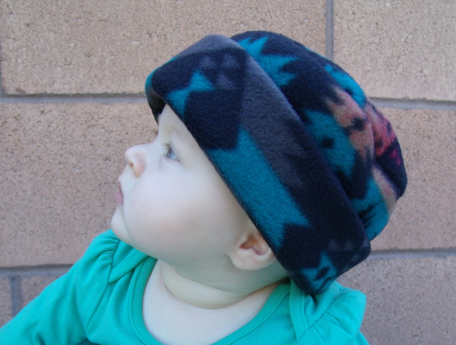 Fleece hat for babies kids adjustable cuff SW Black Canyon Etsy