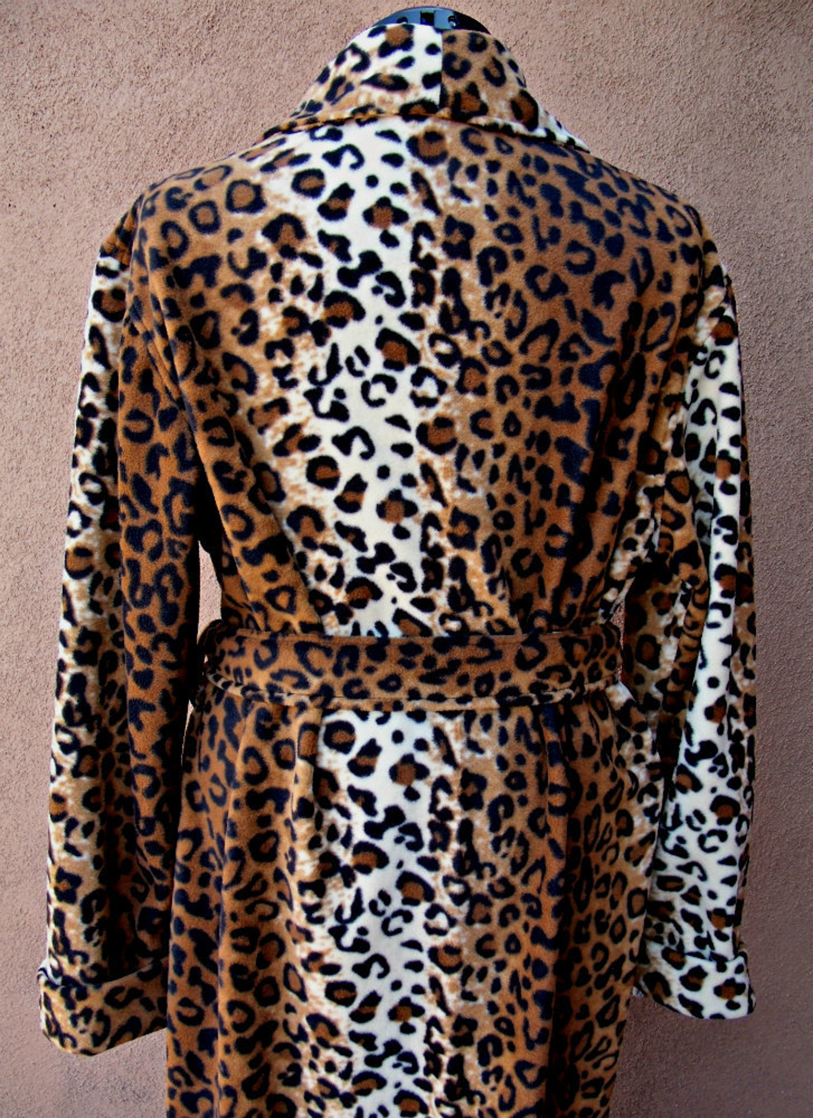 cheetah print robe silk