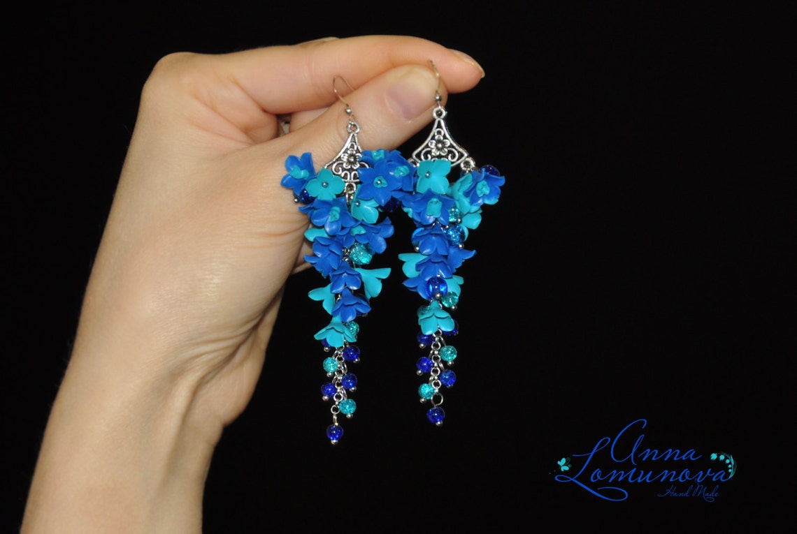 Blue Turquoise Chunky Earrings