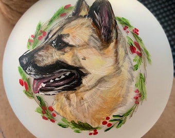 Glass Ornament Pet Portrait