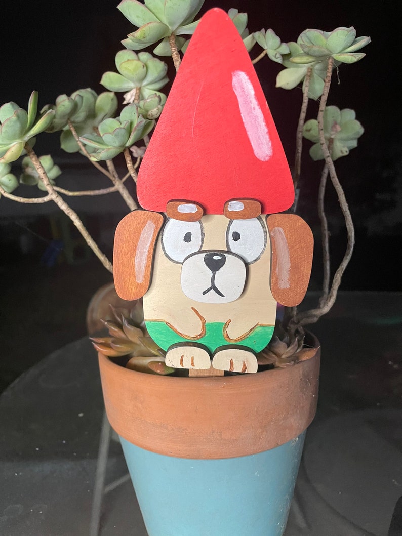 Dog Gnome Wood Kit Bluey Garden Gnome Etsy