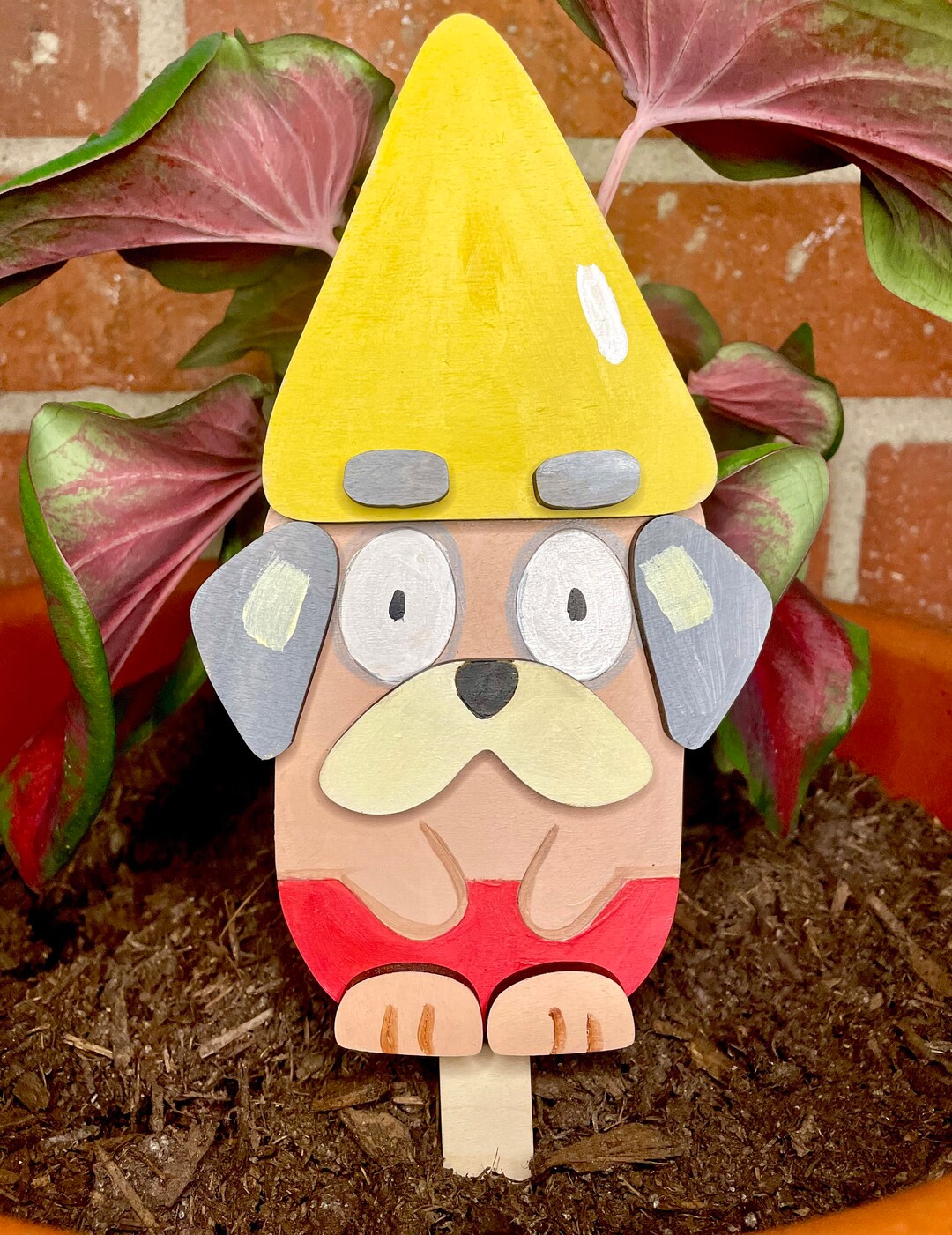 Dog Gnome Wood Kit Bluey Garden Gnome Etsy