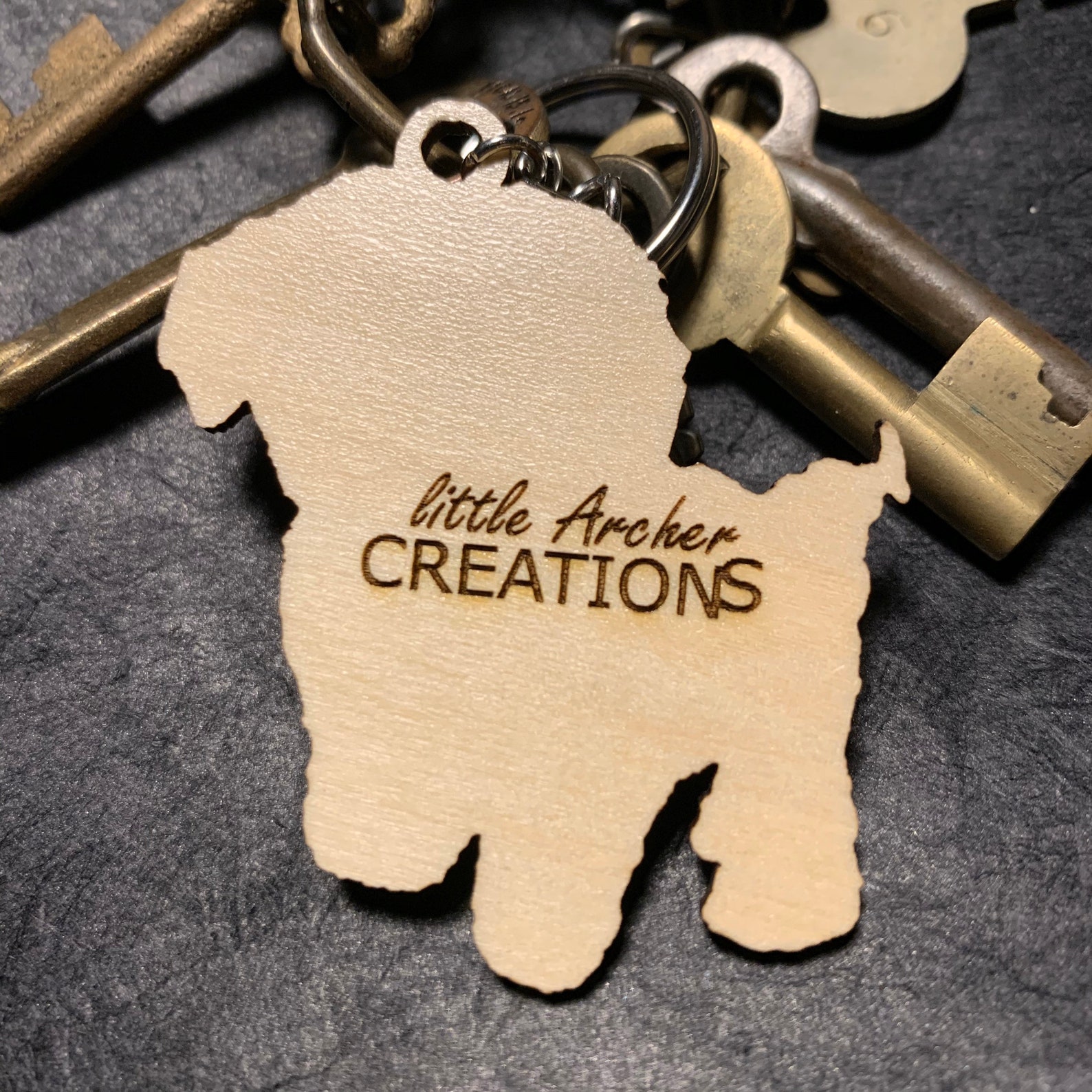 Pet Portrait Keychain//Handdrawn// Laser engraved on wood Etsy