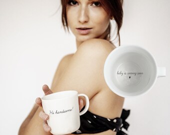 Mug "baby is coming"   Annonce grossesse