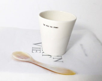 Espresso cup “La vie en rose”